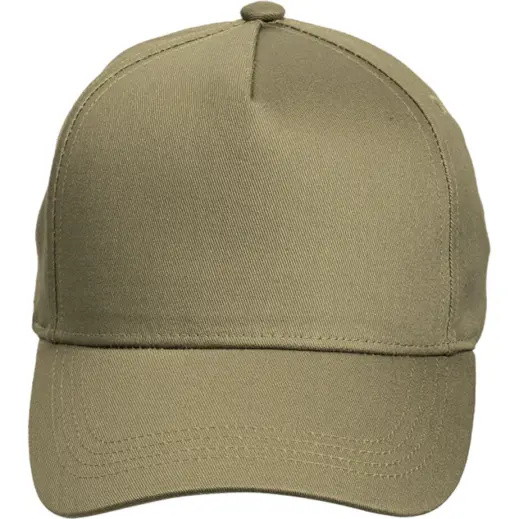 Owethu 5 Panel Peak Cap Khaki Front